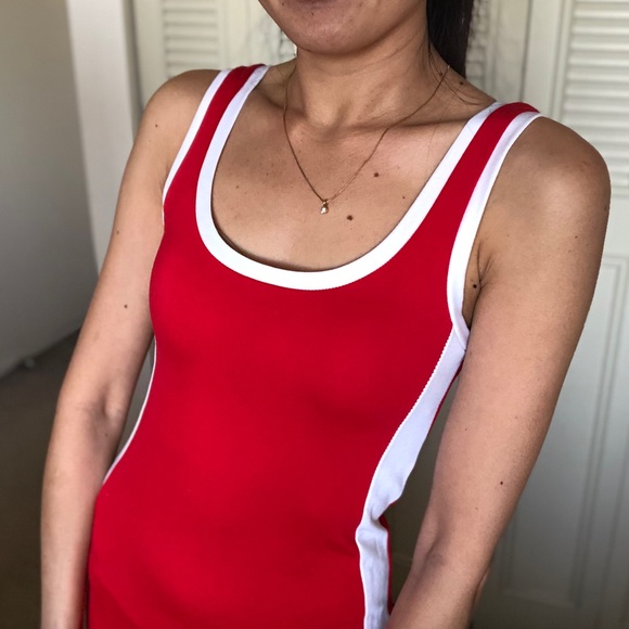 Red body con midi dress - Picture 5 of 6